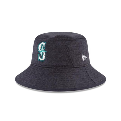 Seattle Mariners Gorra | New Era MLB Shadowed Stretch Bucket Hat Mexico - Azules